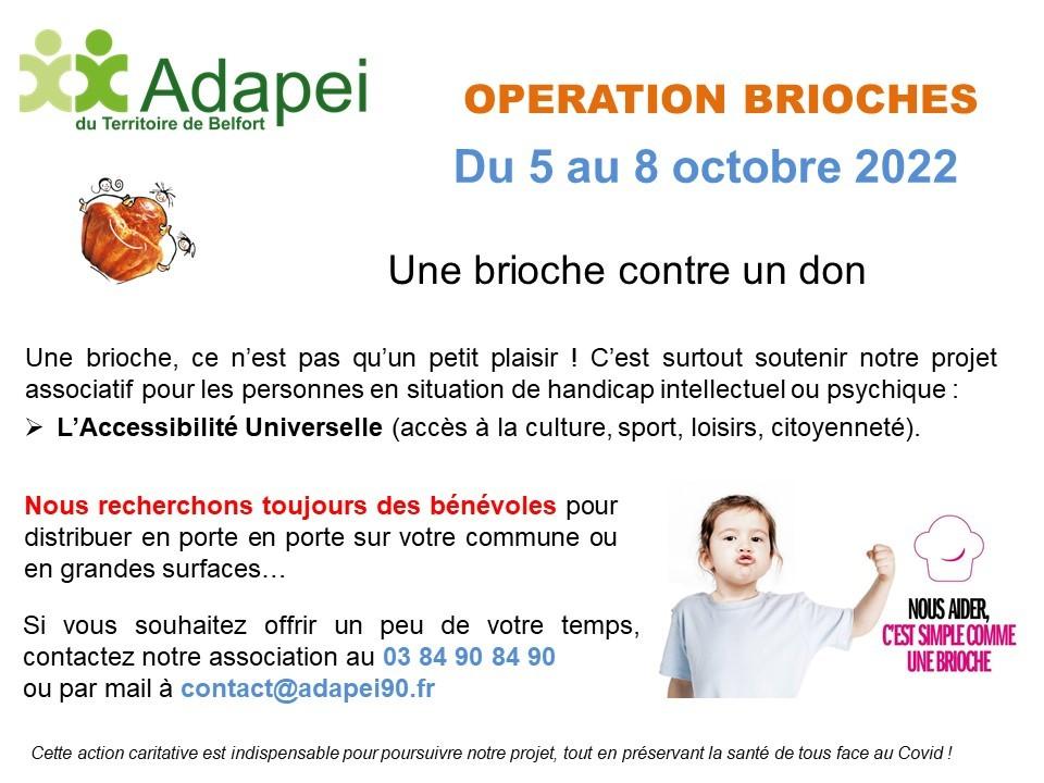OPERATION BRIOCHE DE L'ADAPEI