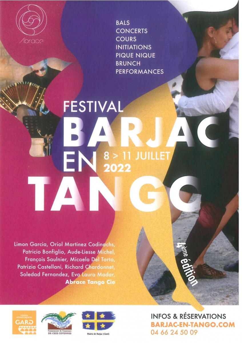 Barjac en Tango, du 8 au 11 juillet 2022