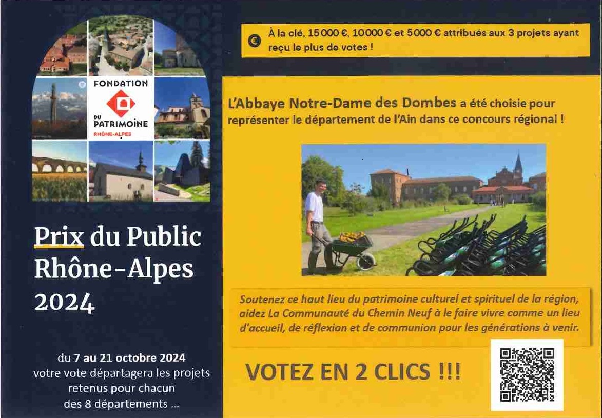 Abbaye Notre Dame des Dombes - Voter pour ce projet