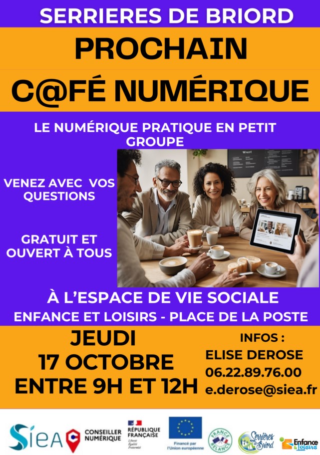 Café numérique à Serrières-de-Briord