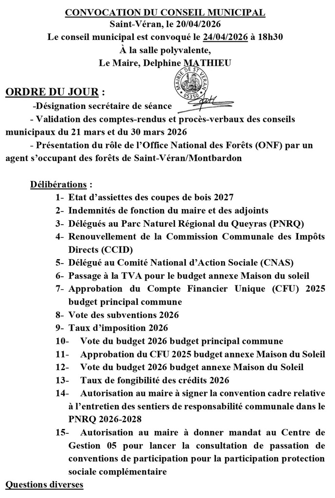 convocation-conseil-municipal-saint-veran-24-04-2026