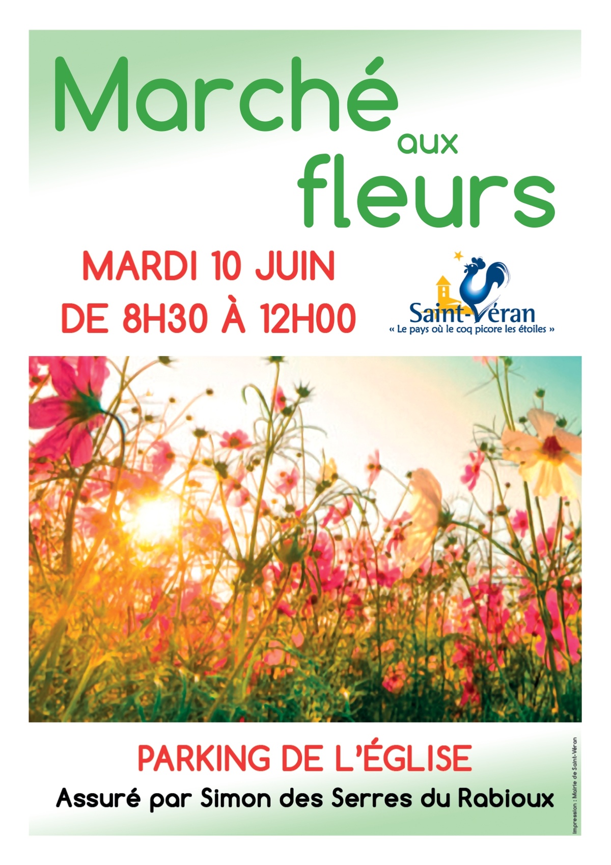 Le marché aux fleurs de Saint-Véran
