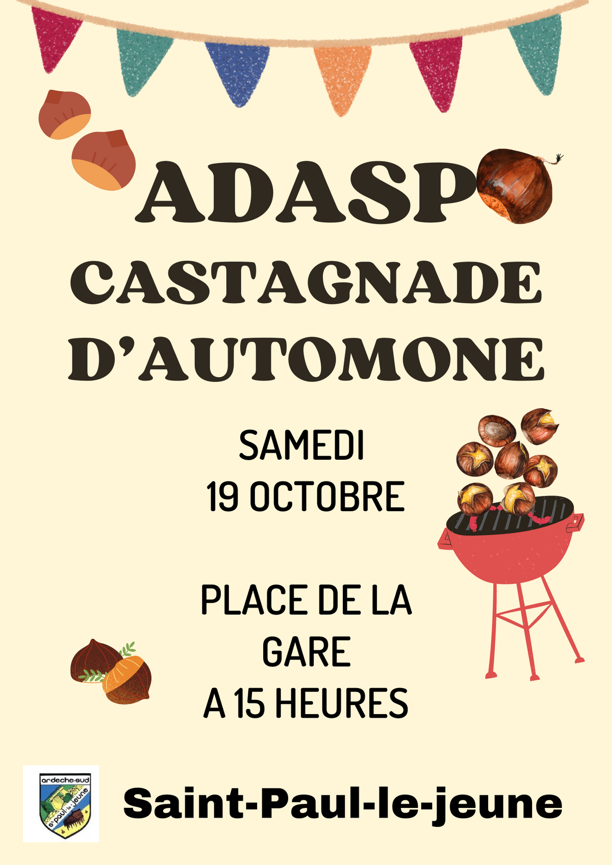 Castagnade d'automne de l'ADASP Samedi 19 octobre