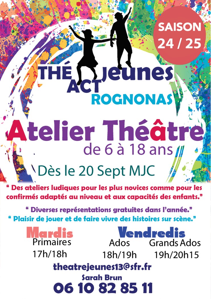 Atelier théâtre jeunes à Rognonas