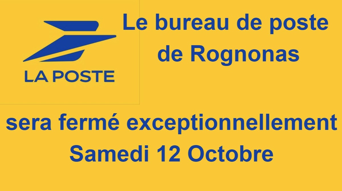 Info La Poste Rognonas