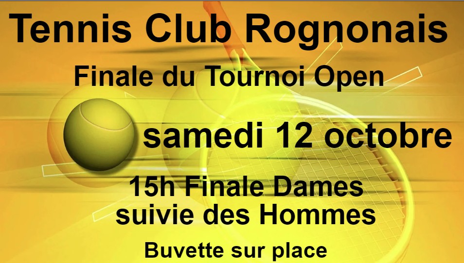 Info Tennis club Rognonais