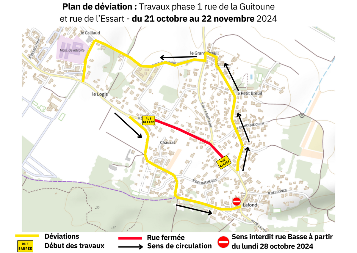 ⚠ Infos Travaux  - RD145 -  Mise à jour