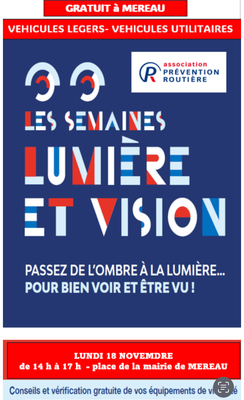 Prévention routière 18/11 GRATUIT