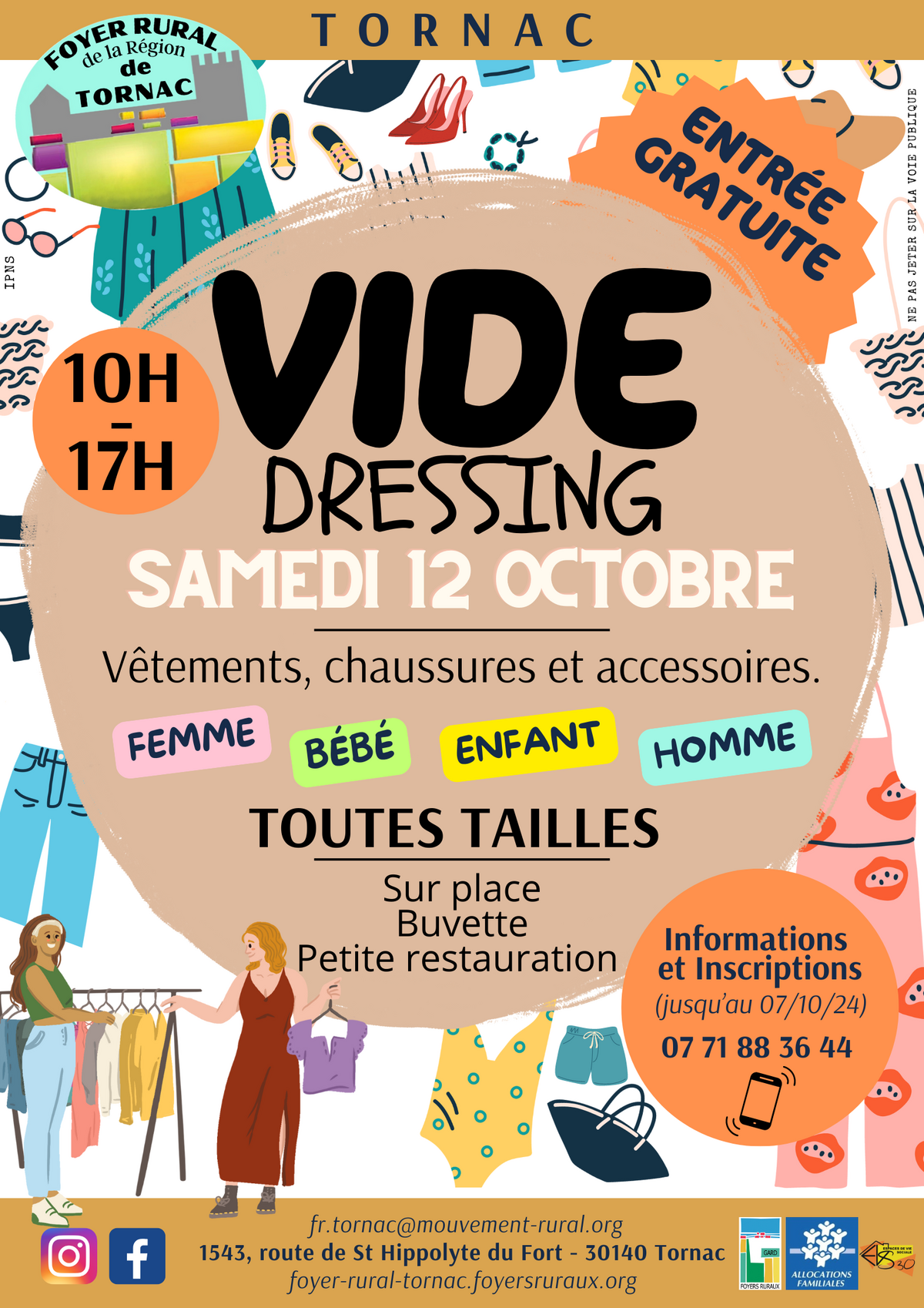 Vide-dressing du Foyer Rural le 12 octobre