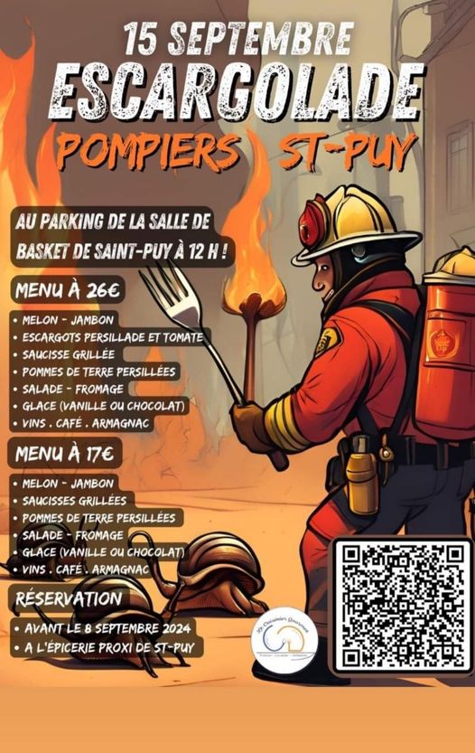 Escargolade avec l'Amicale des Sapeurs-pompiers