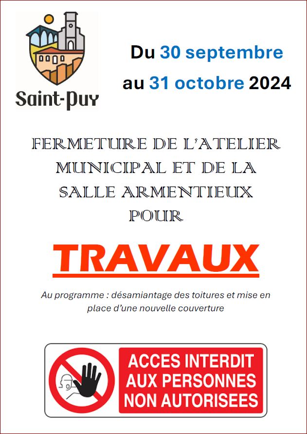 Travaux à Saint-Puy