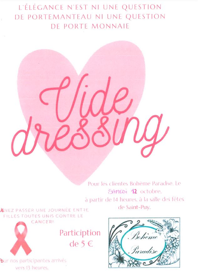 Vide Dressing | Octobre Rose