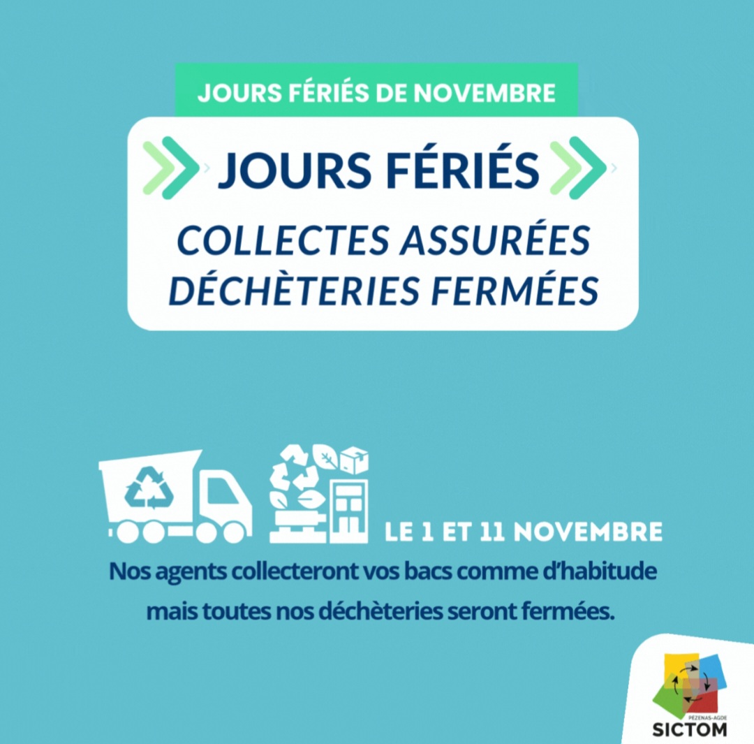 Jours fériés : collecte et déchèterie