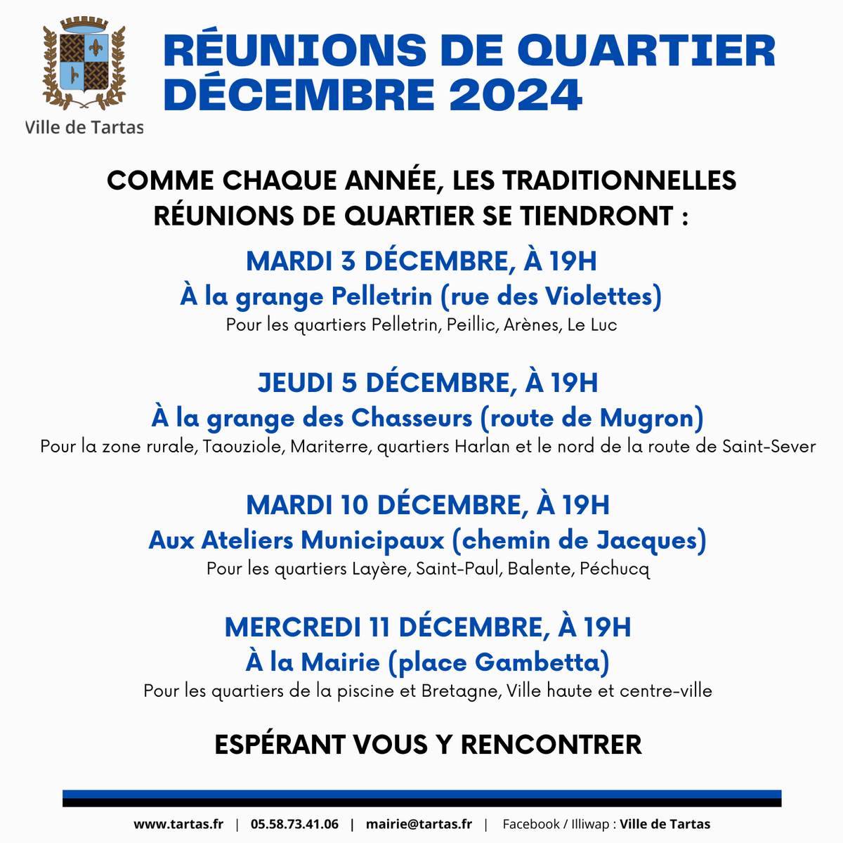 Réunions de Quartier