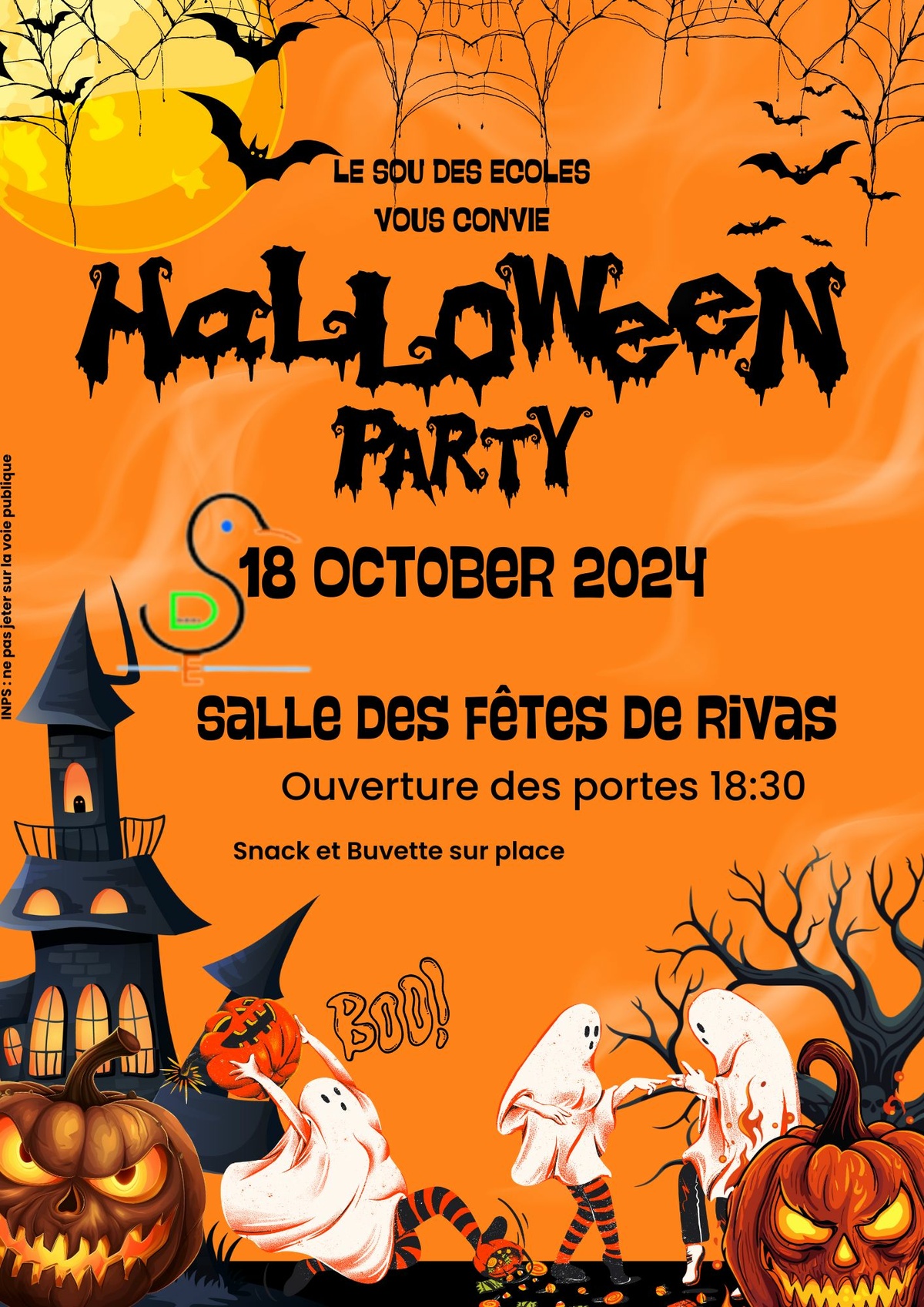 Sou des Ecoles : Halloween Party le 18/10/2024