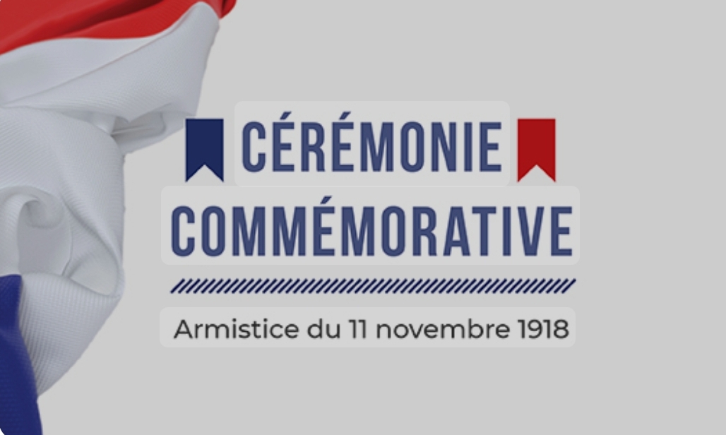 Commémoration de l'Armistice du 11 novembre 1918