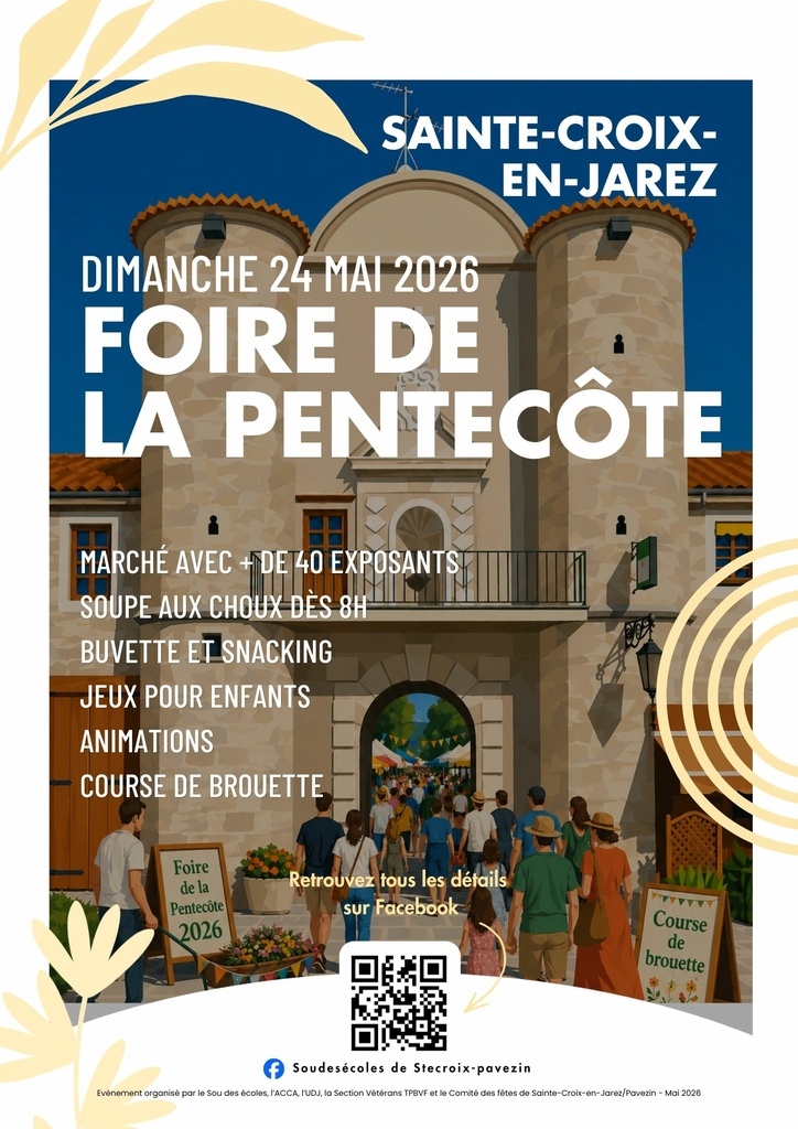 Affiche Foire de la Pentecôte 2026