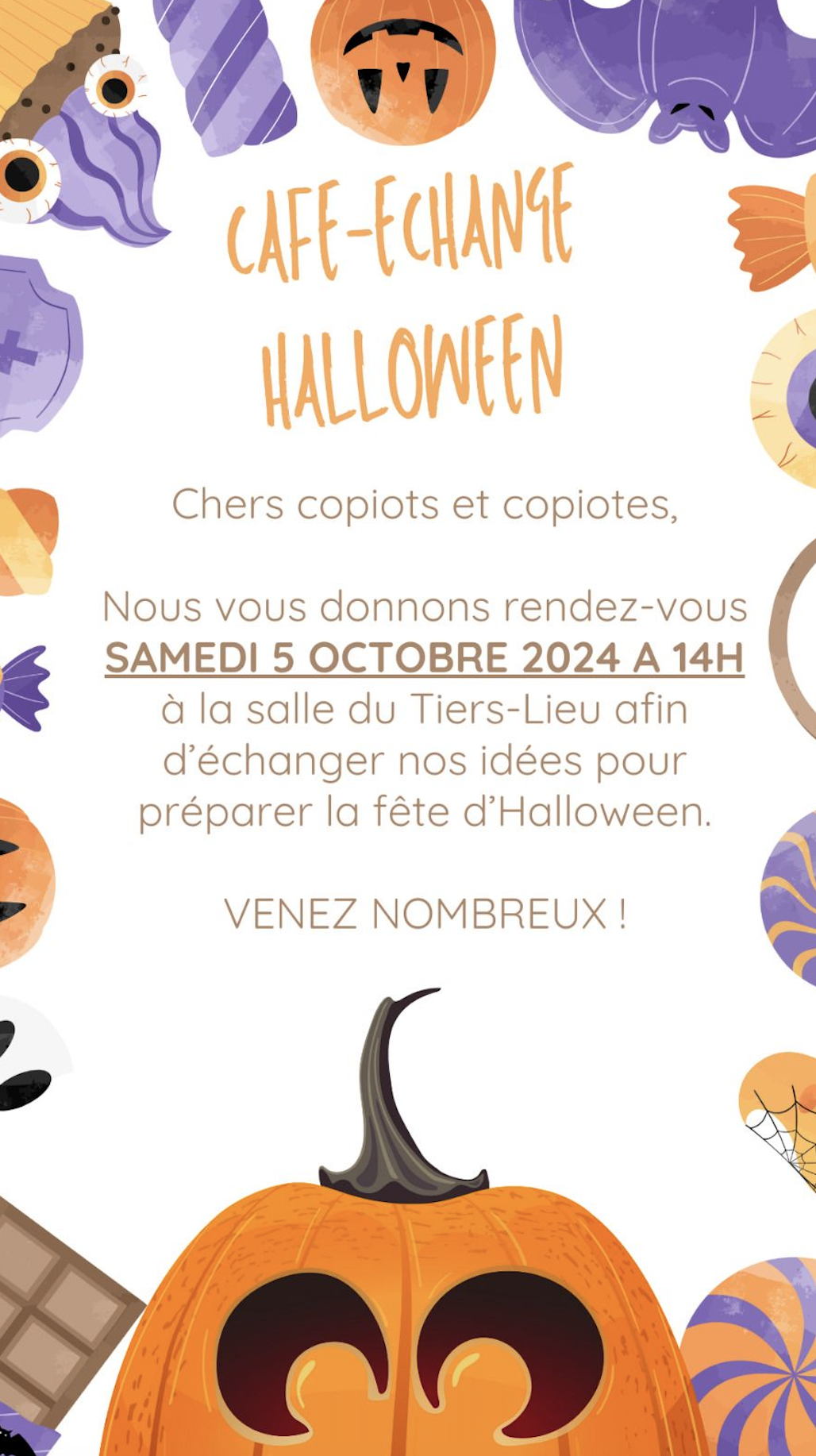 🎃 Café-échange halloween 🎃