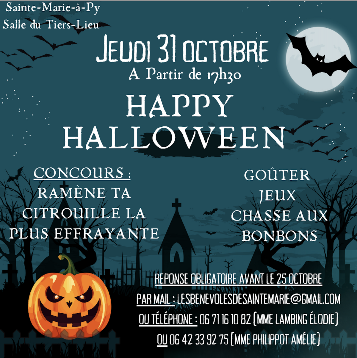 👻🎃 Soirée halloween 🎃👻