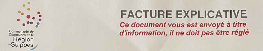 ‼️ Facture explicative sur la gestion des déchets ‼️