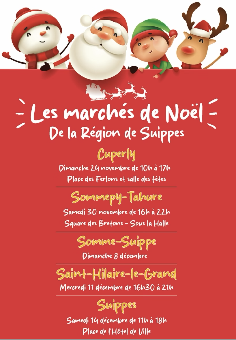 Les marchés de Noël de la Région de Suippes