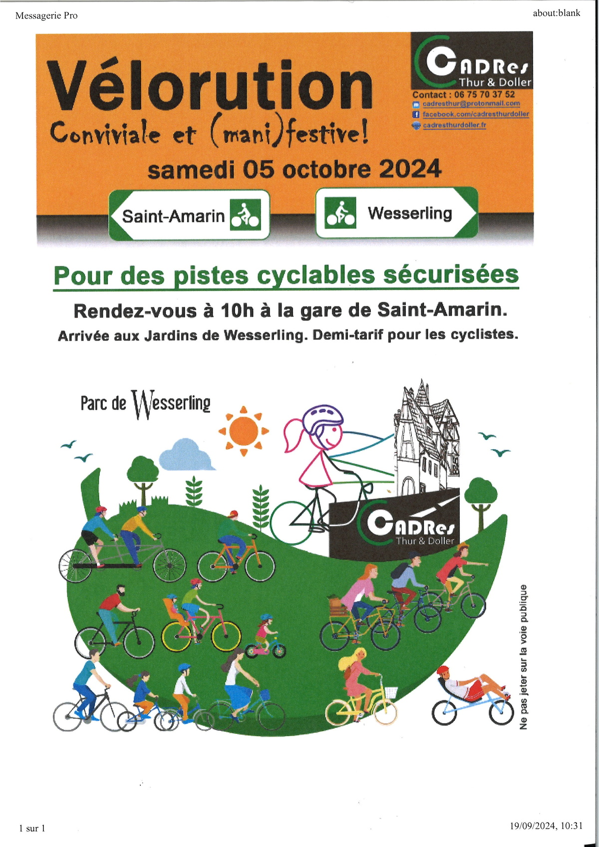 VELORUTION LE 5 OCTOBRE