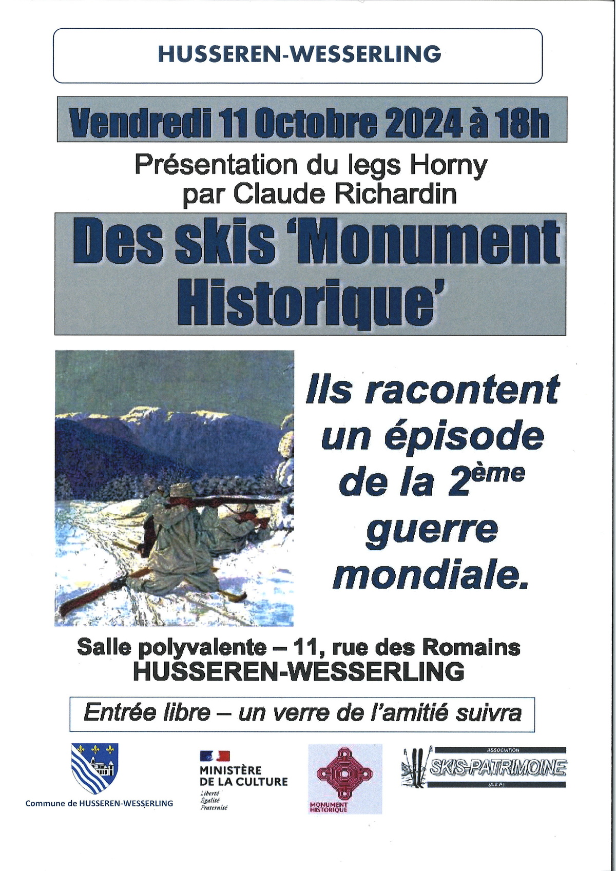 UN EPISODE DE LA 2E GUERRE MONDIALE A HUSSEREN-WG LE 11.10