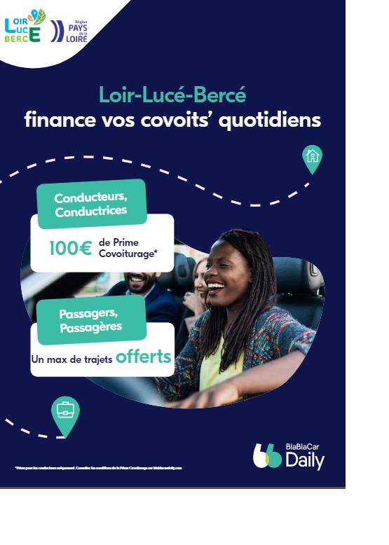 LOIR LUCE BERCE finance vos covoits' quotidiens