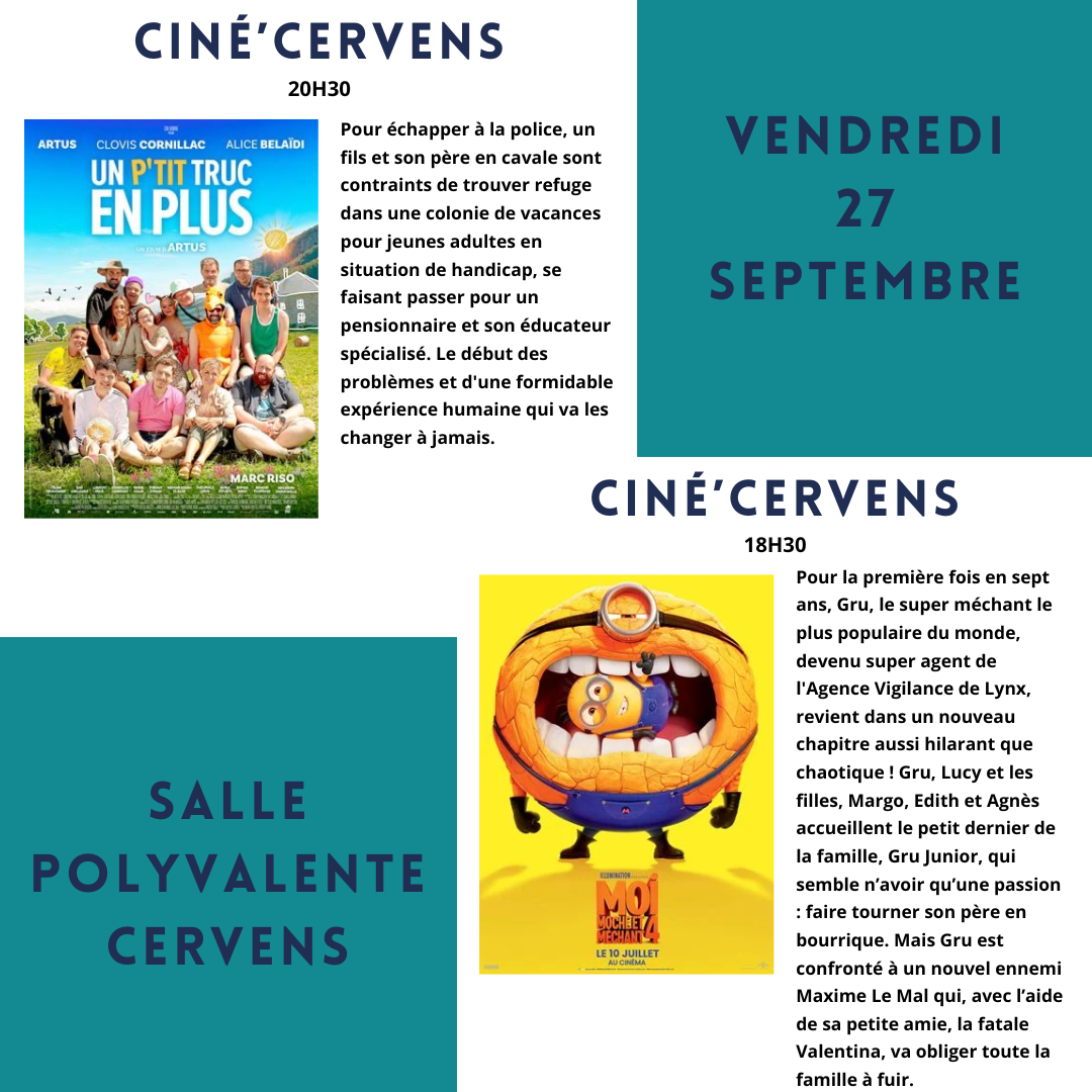 Première soirée ciné'Cervens de cette nouvelle année !