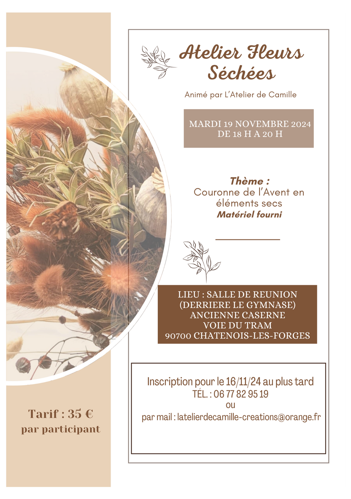 ATELIER FLEURS SECHEES