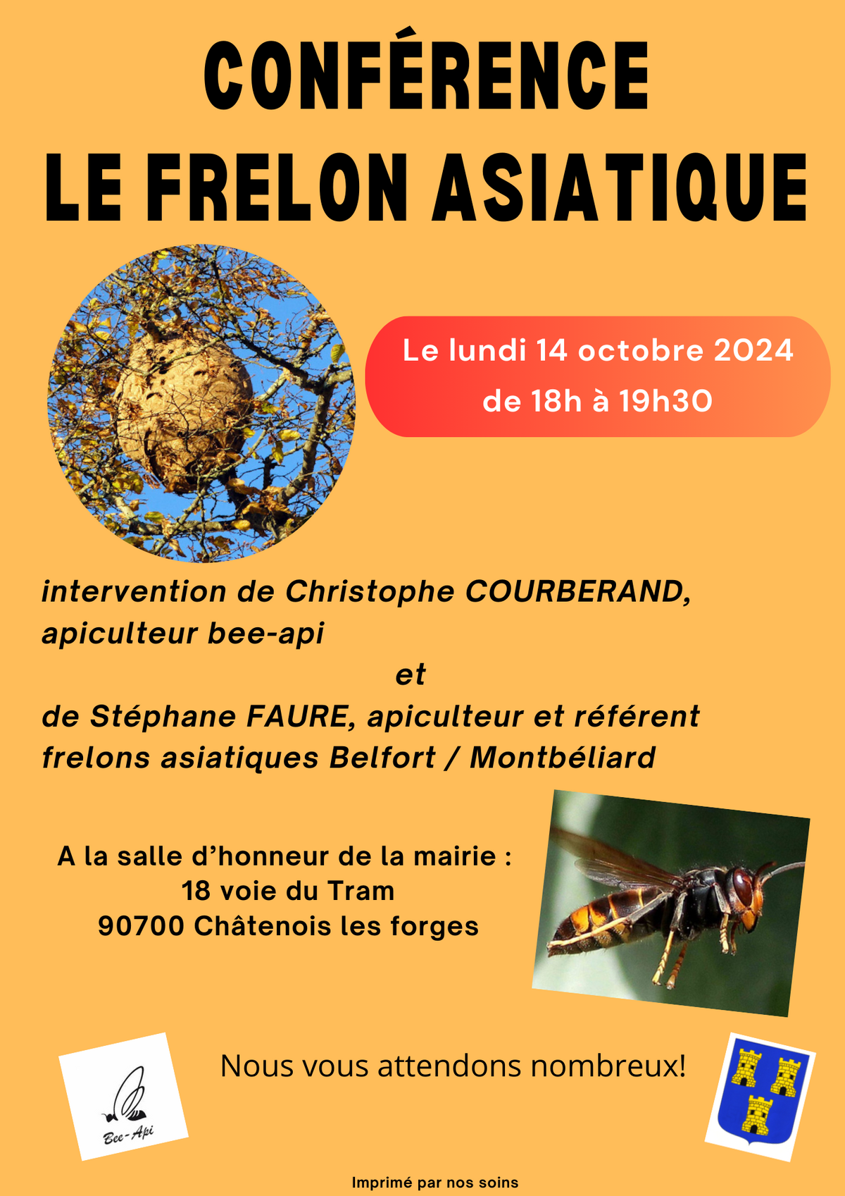 CONFERENCE SUR LE FRELON ASIATIQUE