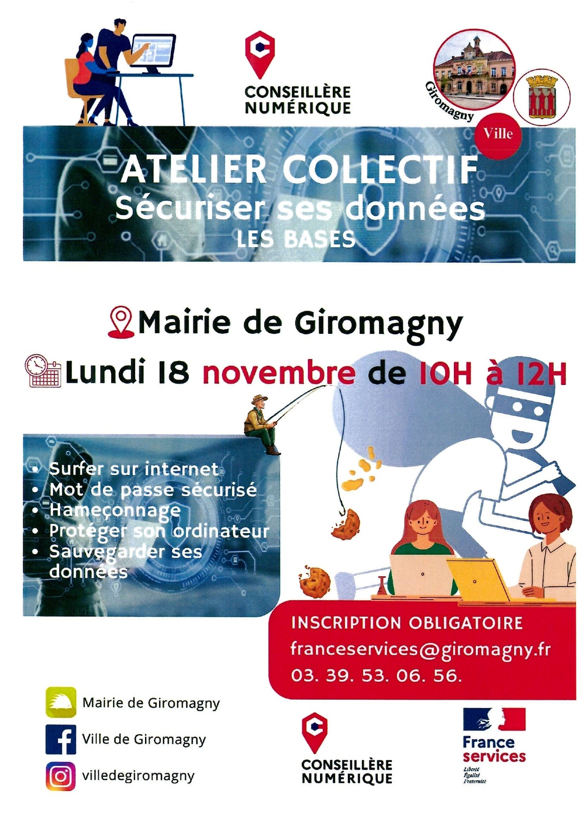 Atelier collectif Sécuriser ses données à Giromagny