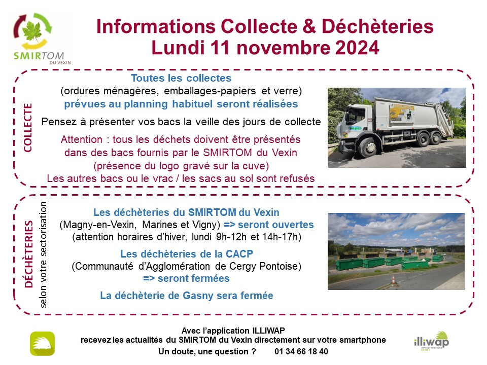 Déchèterie - 11 novembre