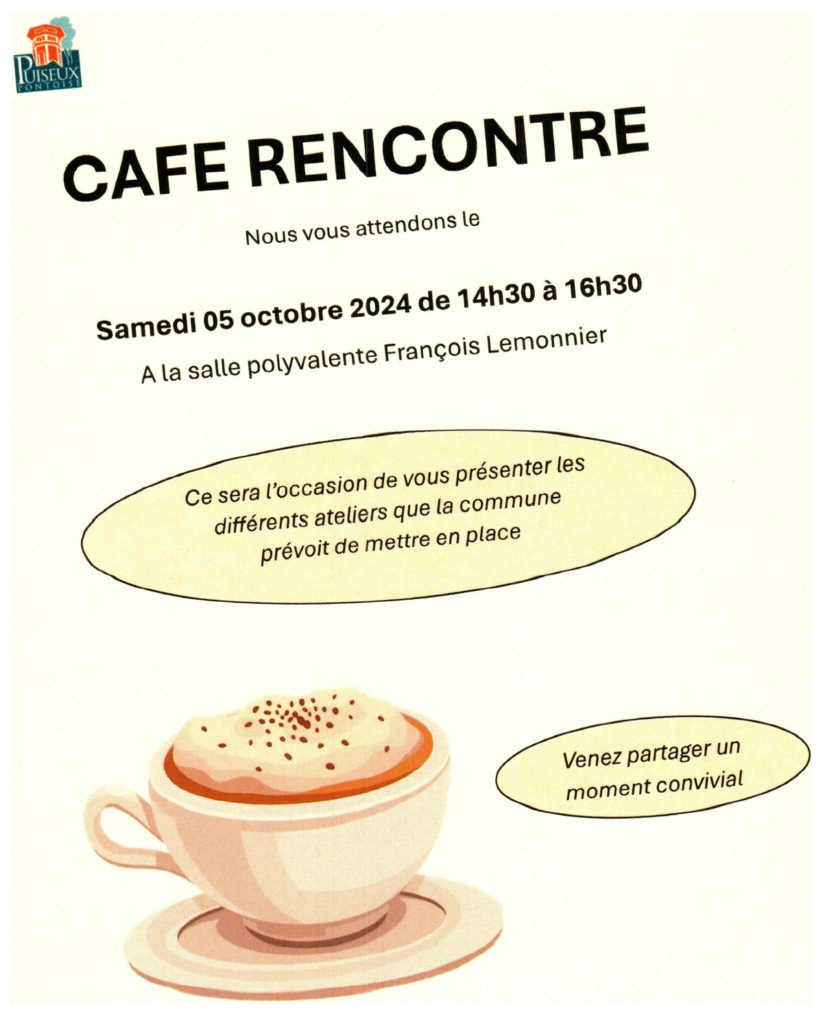 Café Rencontre ce samedi 5 octobre !